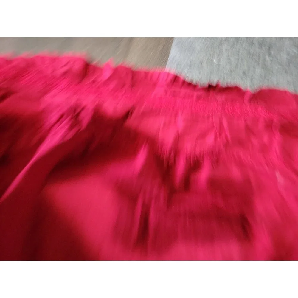 Candies Bedskirt Twin Christmas Red Embroidered Ribbon 15in Drop Vintage